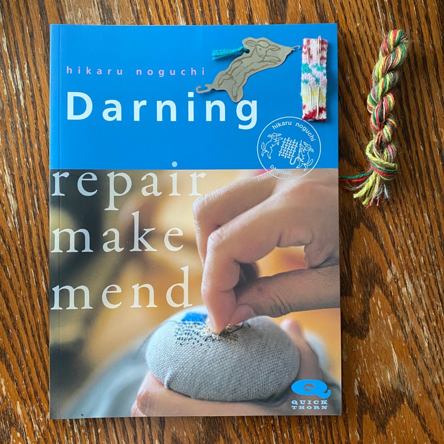 Image of Darning, Reapir, Make, Mend Book (English edition) by Hikaru Noguchi + Starter kit
