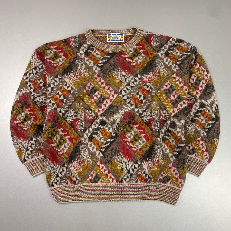Image of Missoni sport knitted sweatshirt, size medium/large