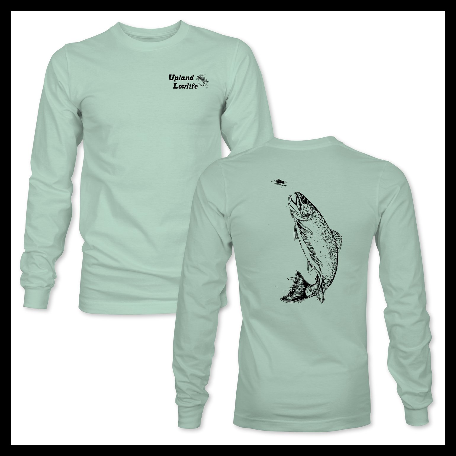 Image of "Rising Brook Trout" Sun Shirt