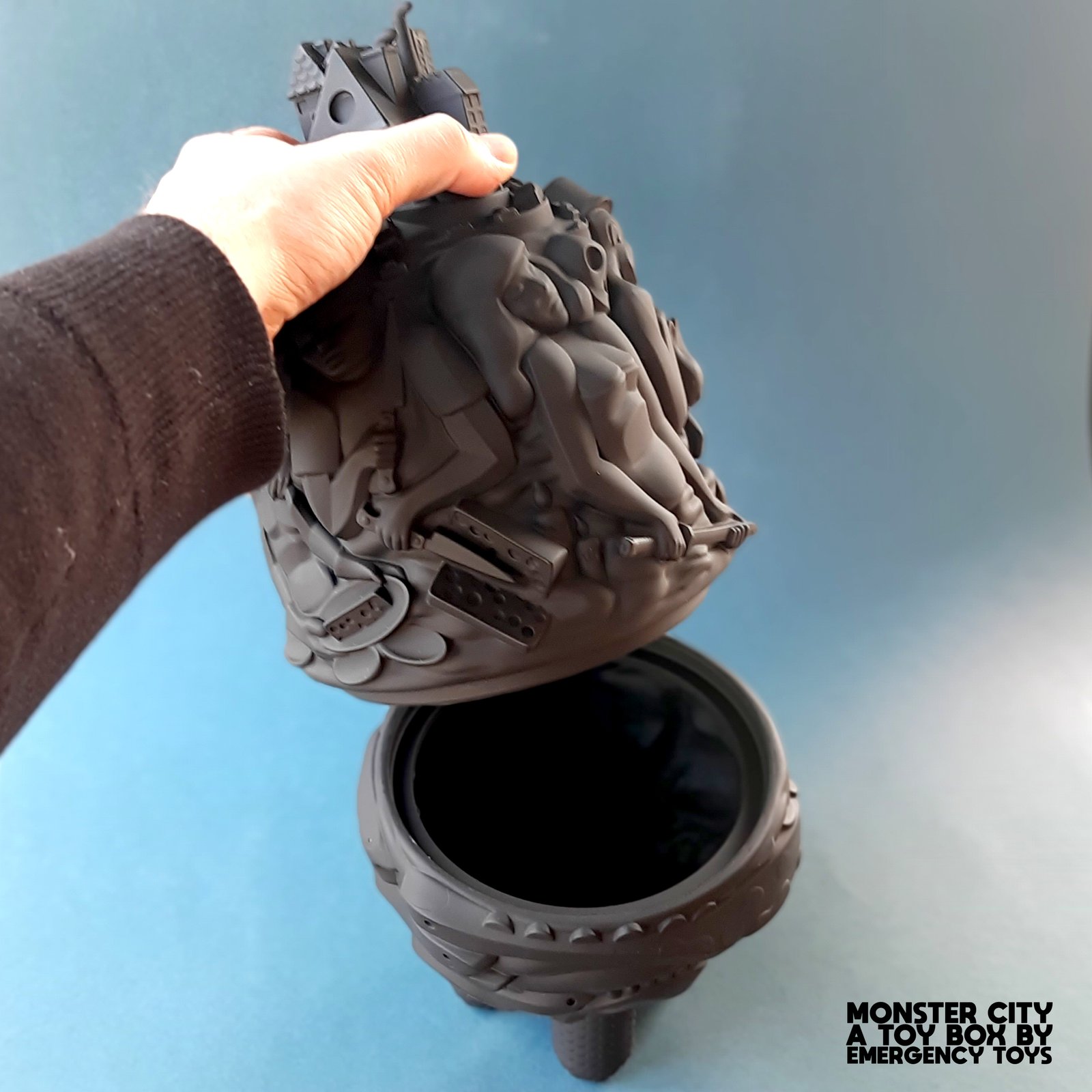 CITY MONSTER toybox . Black matte edition. | EMERGENCY TOYS