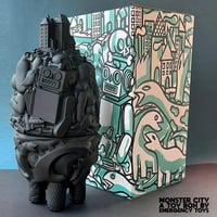 Image 2 of CITY MONSTER toybox . Black matte edition.