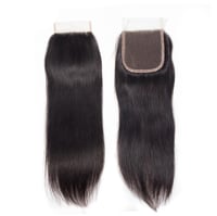 Image 1 of 100% Human Hair Virgin Brazilian 4x4 HD Closure Straight, 5x5, and 13x4 Full Frontal.