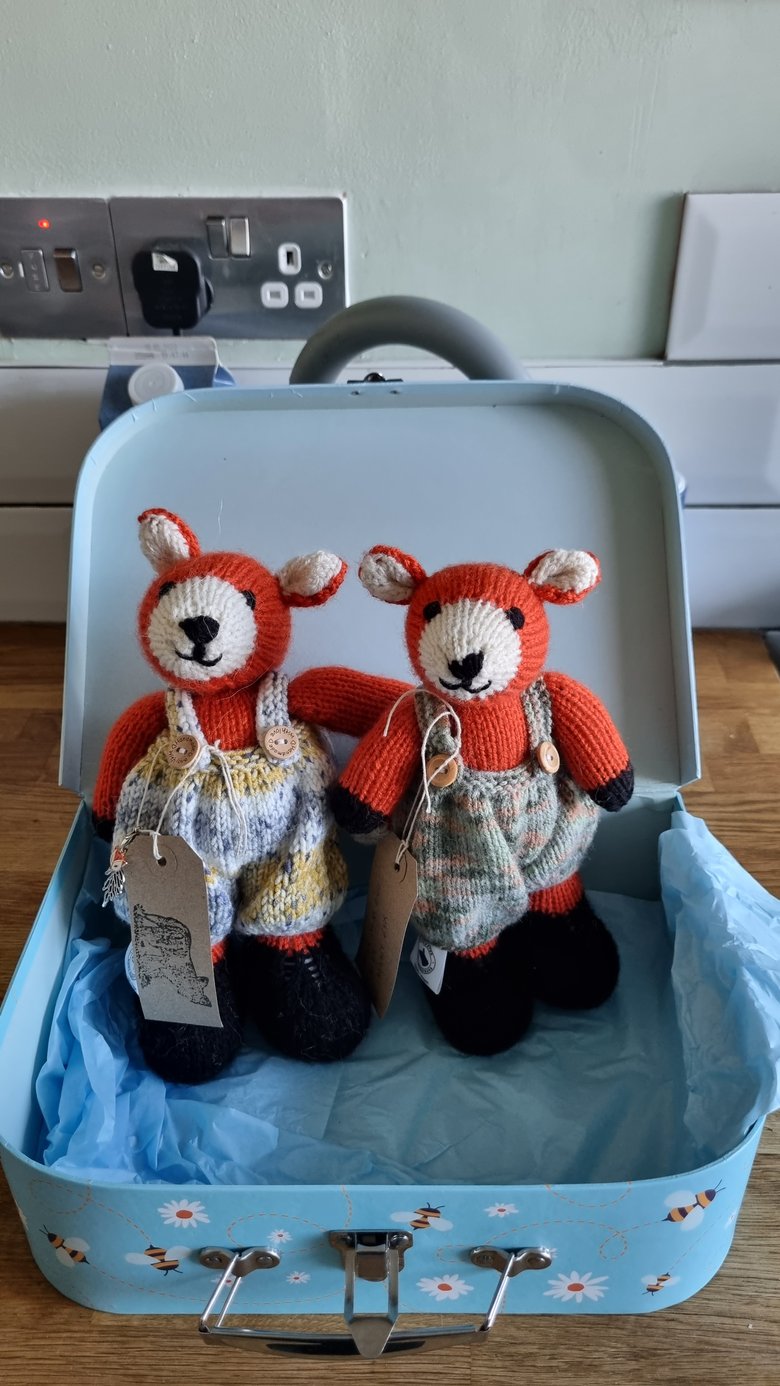 Image of Foxes in a box