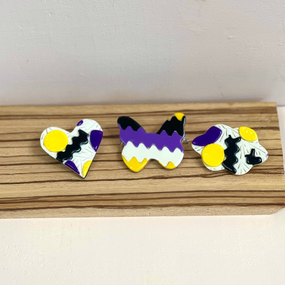 Image of Non-Binary Pride Flag Pins