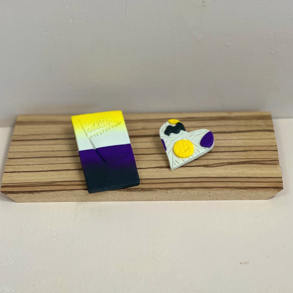 Image of Non-Binary Pride Flag Pins