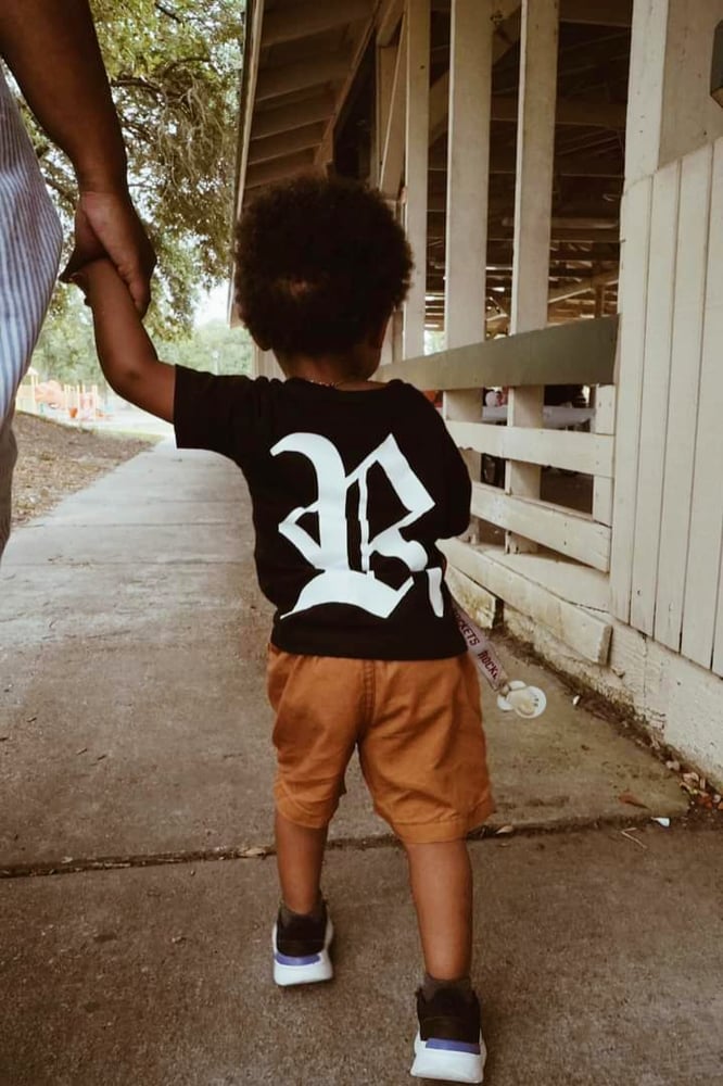 Image of Rebel Outsiders " Black " kids shirt 