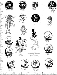 Image 1 of Beardsley/Moon Faces/Fruit People Rubber Stamps P26