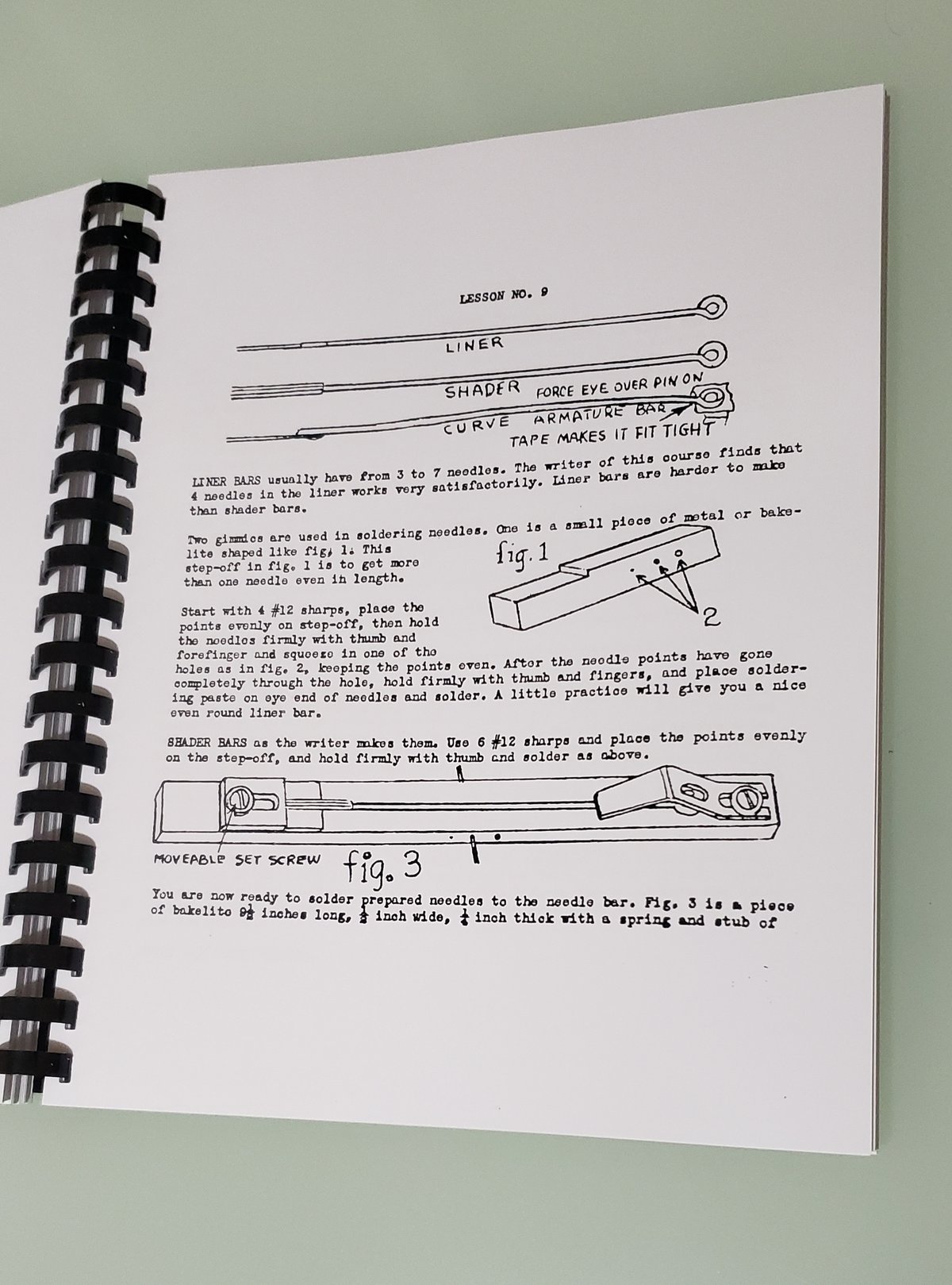 Milton Zeis Tattoo Artist Course book