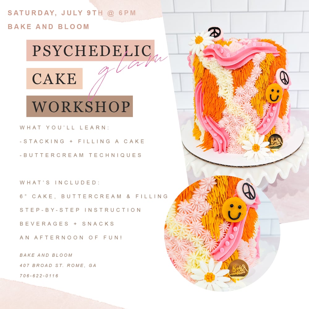 Image of Psychedelic Glam Cake Workshop