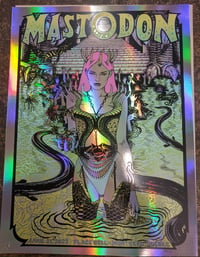 Image 1 of MASTODON- April 21, 2022- Place Bell, Quebec. Artwork by Caitlin Mattisson