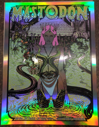 Image 2 of MASTODON- April 21, 2022- Place Bell, Quebec. Artwork by Caitlin Mattisson