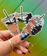 Caffeine Drink Holographic Stickers