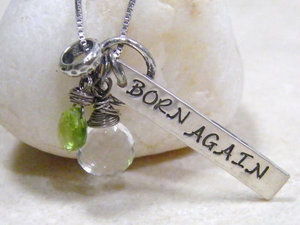 Image of born again sterling pendant
