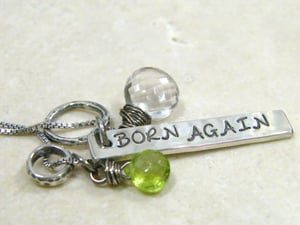 Image of born again sterling pendant
