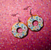 Image of Sprinkle Donut Earrings - may take 2-4 weeks to ship