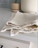 Organic Natural Waffle Hand Towel 