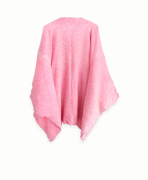 Image of Kort silke kimono - pink med rosa for