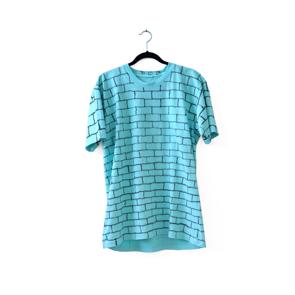 Image of 1-of-1 Teal Brick Tee LARGE