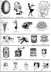 Image 1 of Food & Drink Rubber Stamps P43