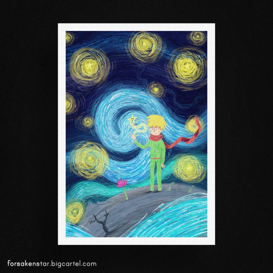  Starry Night - A4 (21 x 29,7 cm)