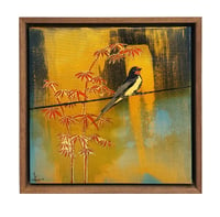 Image 1 of Original Canvas - Swallow - 12" x 12"