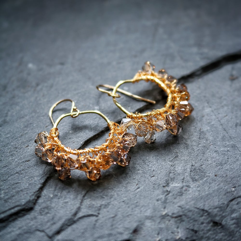 Image of MINERAL EARRINGS - Gold Dust