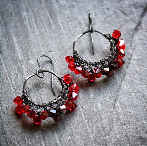 Image of MINERAL Earrings - Garnet