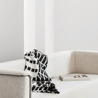 Image 4 of Contemporary Throw Black/Off-White by Kristina Dam