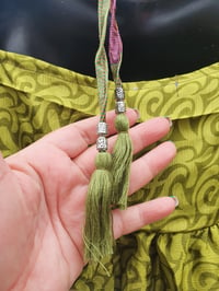 Image 3 of Gypset lime green with tassles to tie