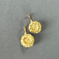 Image 2 of Lotus Leaf Earrings