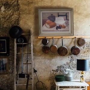 Image of Mid 20thC, French Still Life,  'Bread and Cherries.'