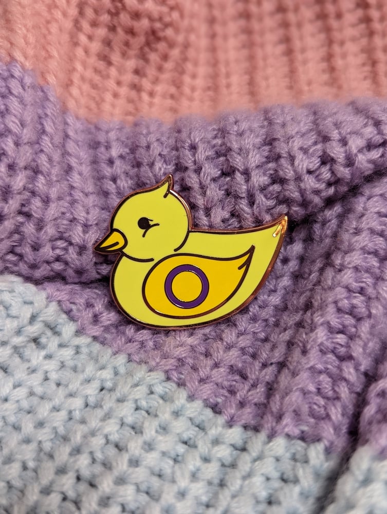 Image of Intersex Duck Enamel Pin