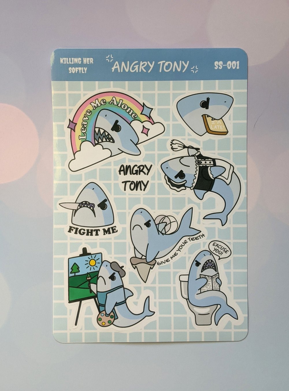 Image of Angry Tony Sticker Sheet