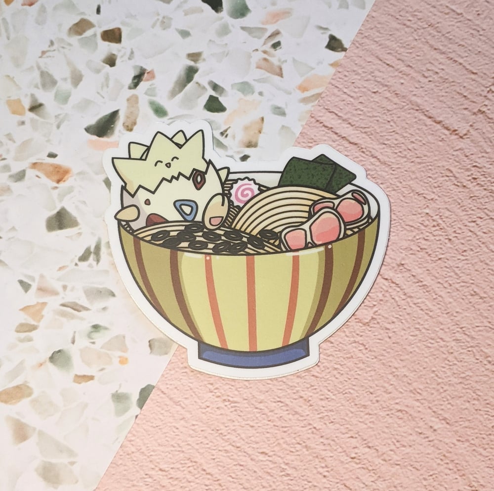 Image of Togepi Ramen Vinyl Sticker