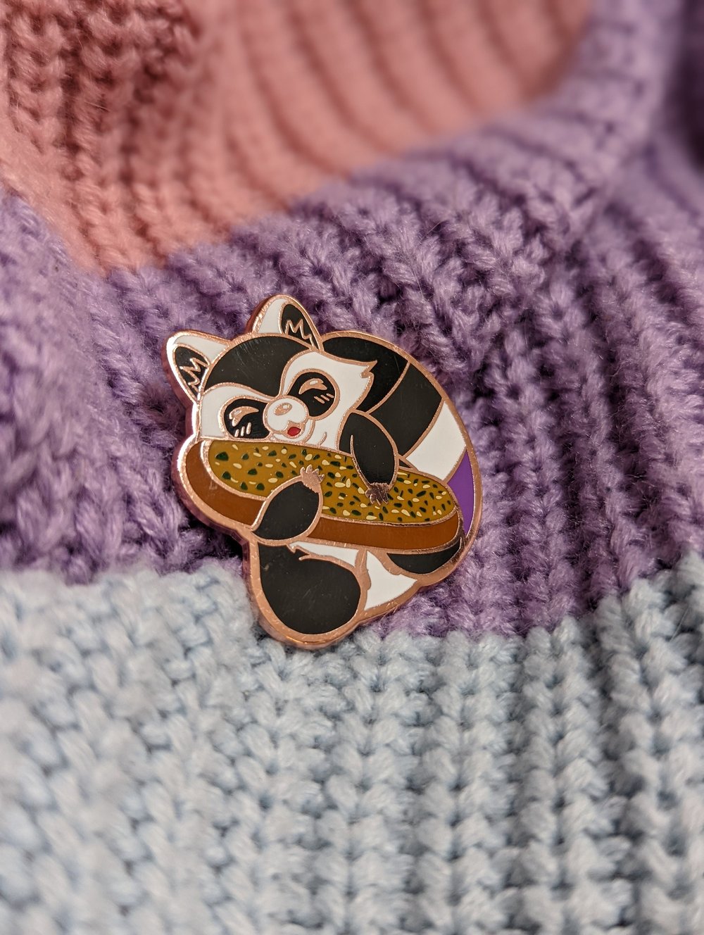 Image of Asexual Raccoon Enamel Pin