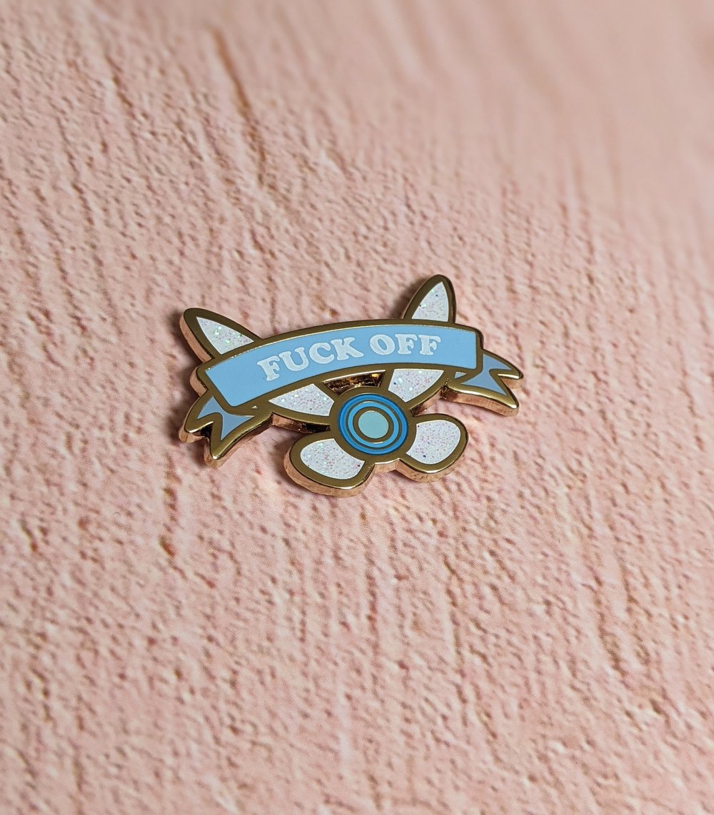 Image of Fuck Off Fairy Enamel Pin