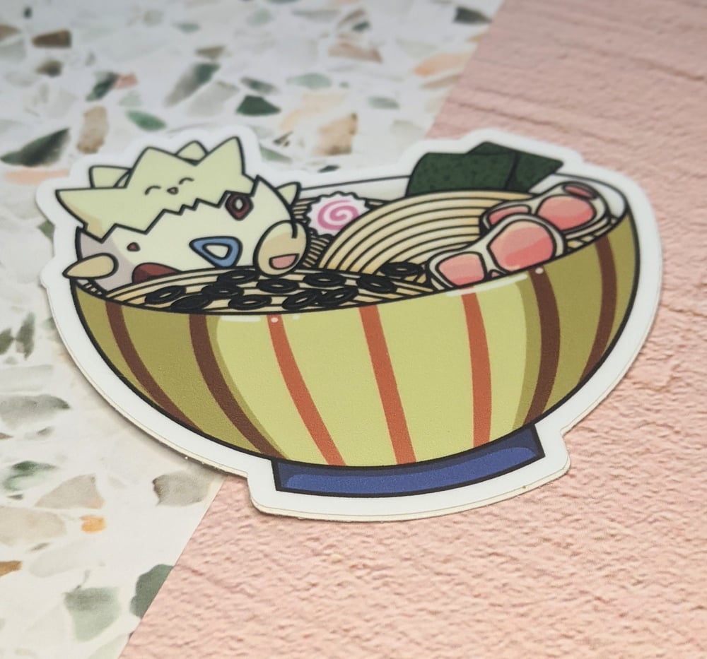 Image of Togepi Ramen Vinyl Sticker