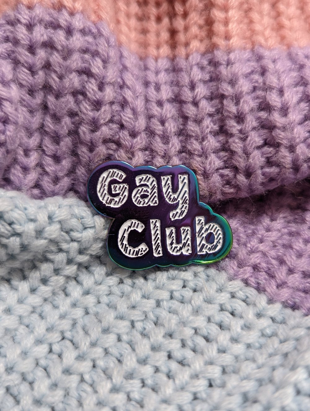 Image of Gay Club Rainbow Enamel Pin