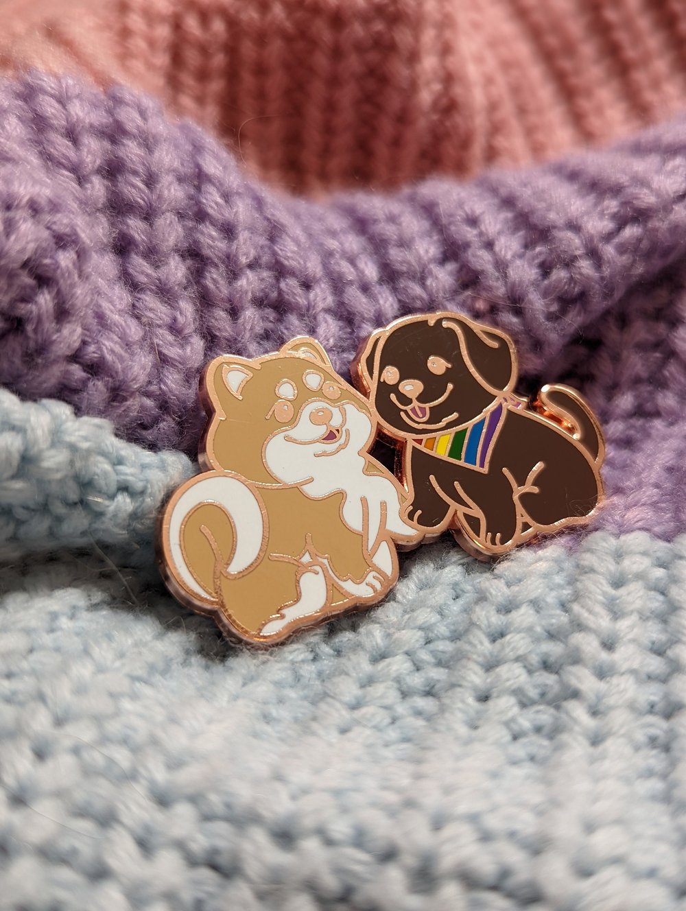 Image of Pride Puppies Enamel Pin