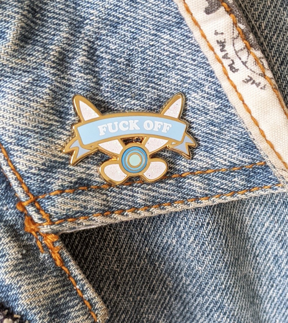 Image of Fuck Off Fairy Enamel Pin