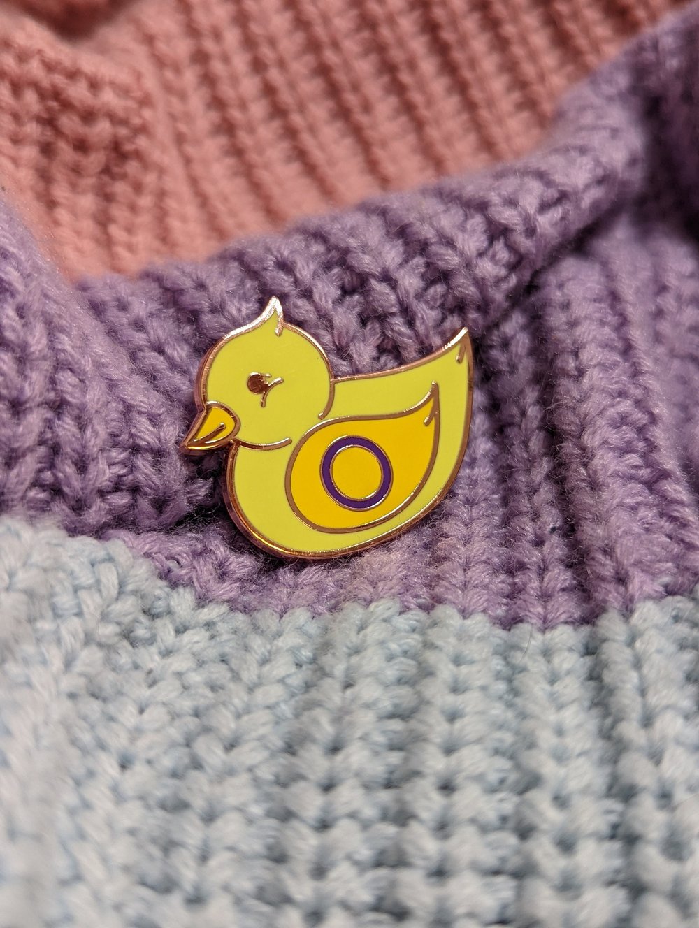 Image of Intersex Duck Enamel Pin