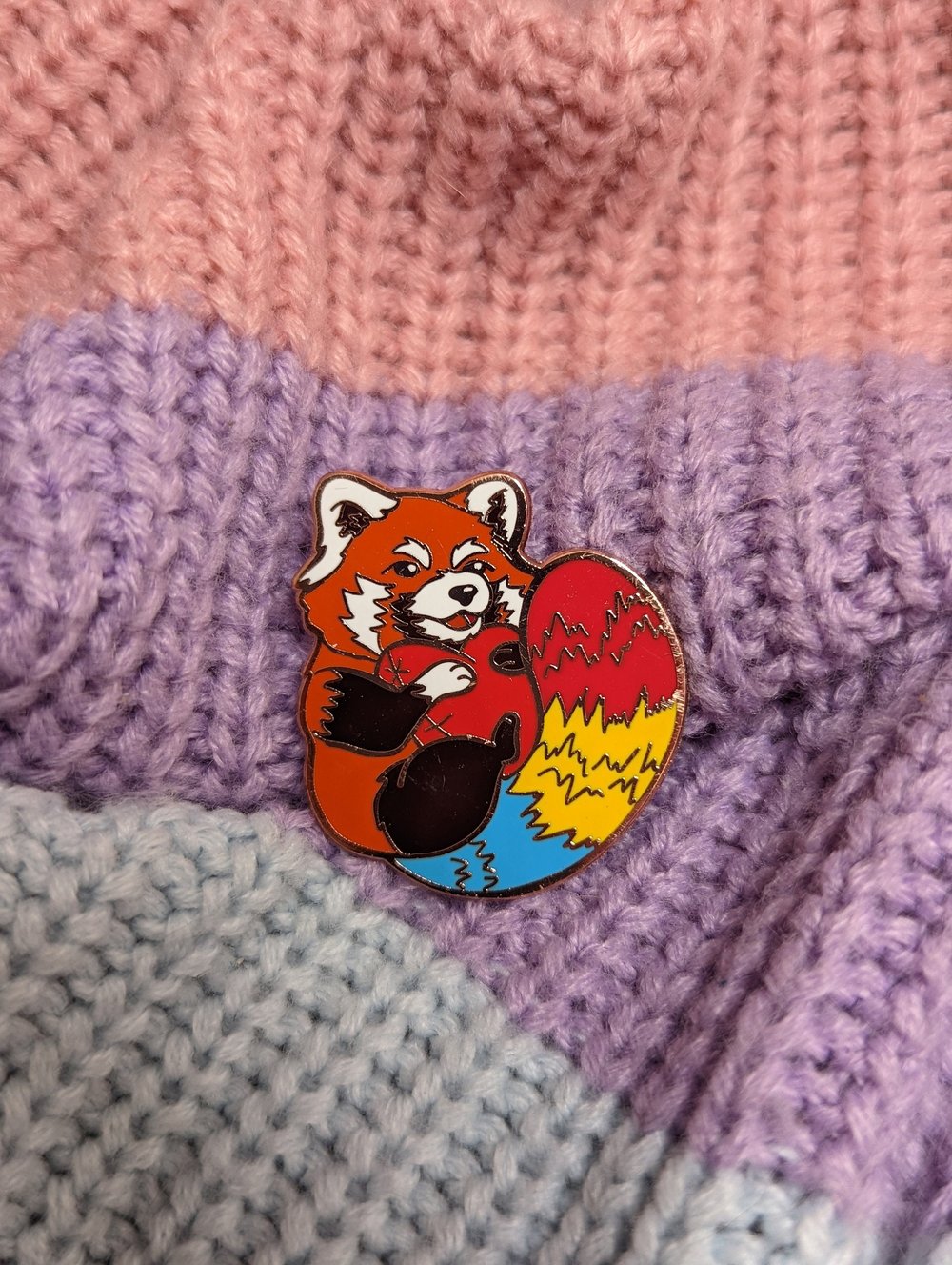 Image of Pansexual Red Panda Enamel Pin