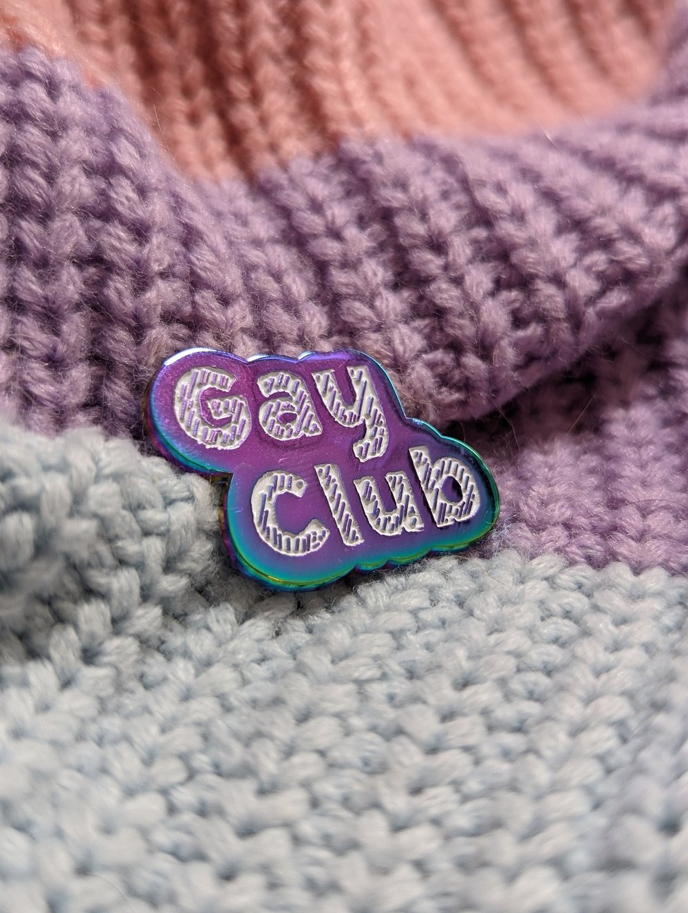 Image of Gay Club Rainbow Enamel Pin