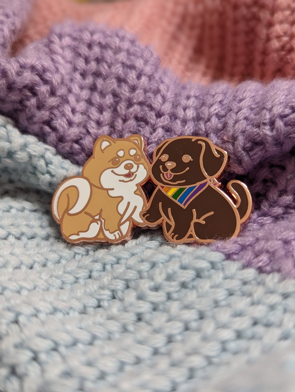 Image of Pride Puppies Enamel Pin