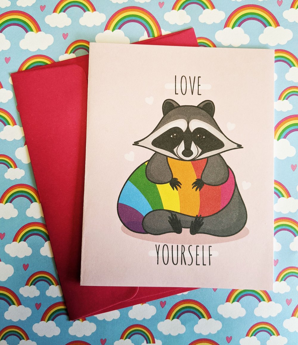 Image of Love Yourself Greeting Card