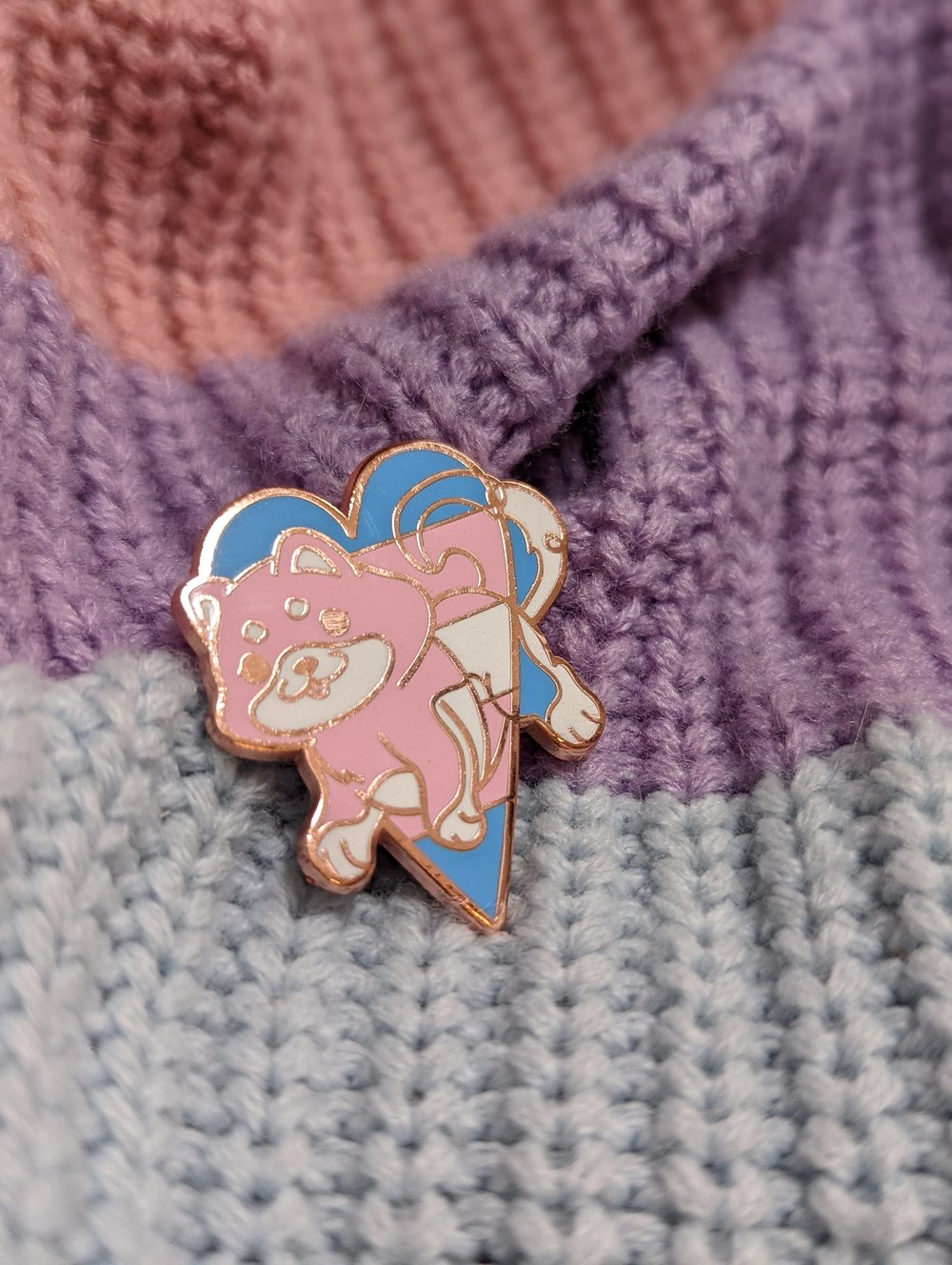 Image of Trans Dogs Enamel Pins (M-F, F-M)