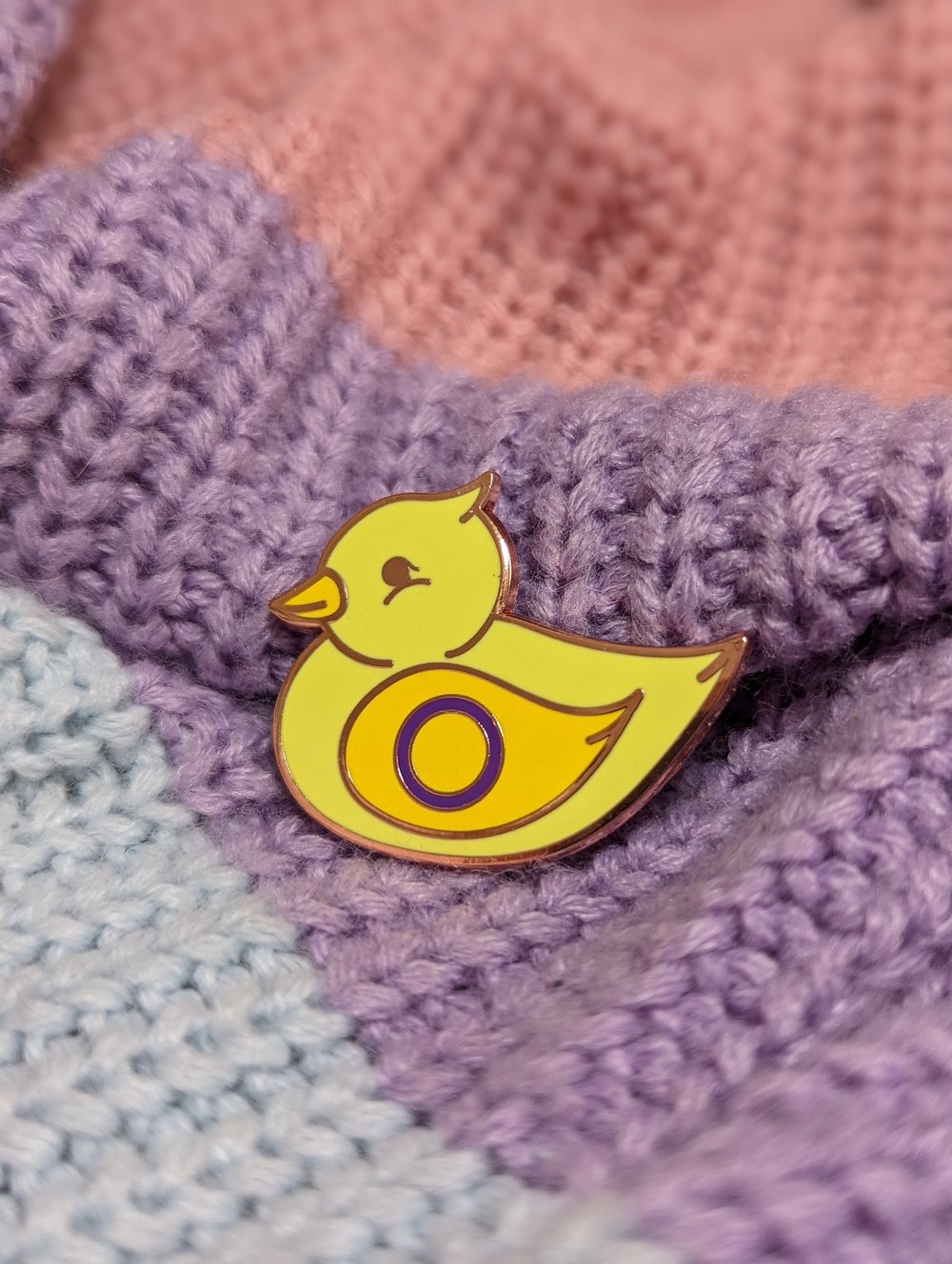 Image of Intersex Duck Enamel Pin