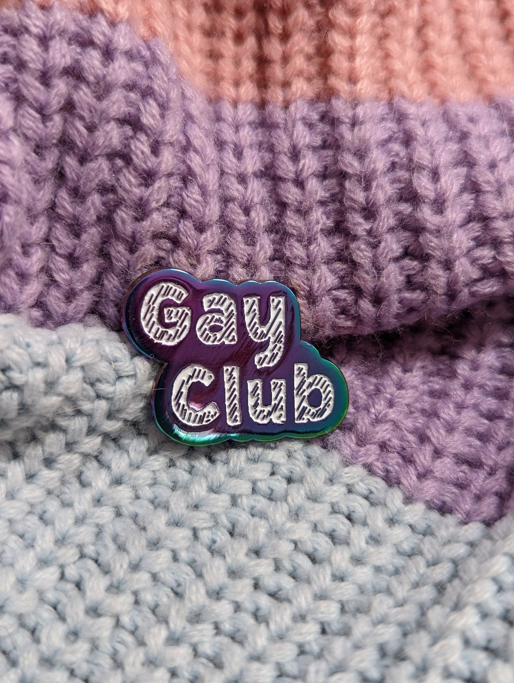 Image of Gay Club Rainbow Enamel Pin