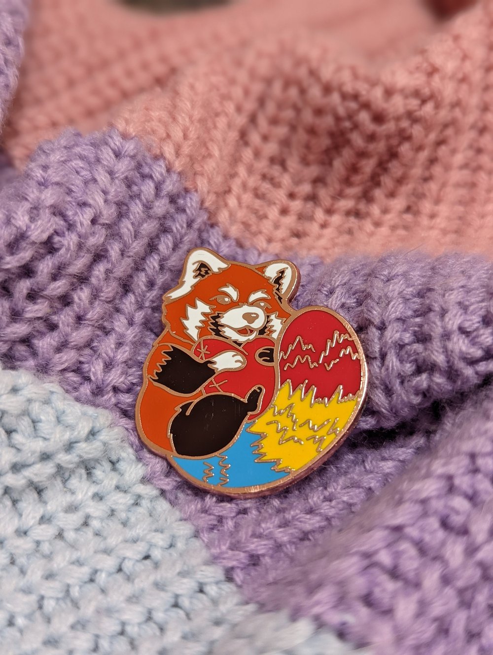 Image of Pansexual Red Panda Enamel Pin