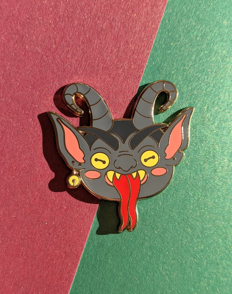 Image of Krampus! Enamel Pin